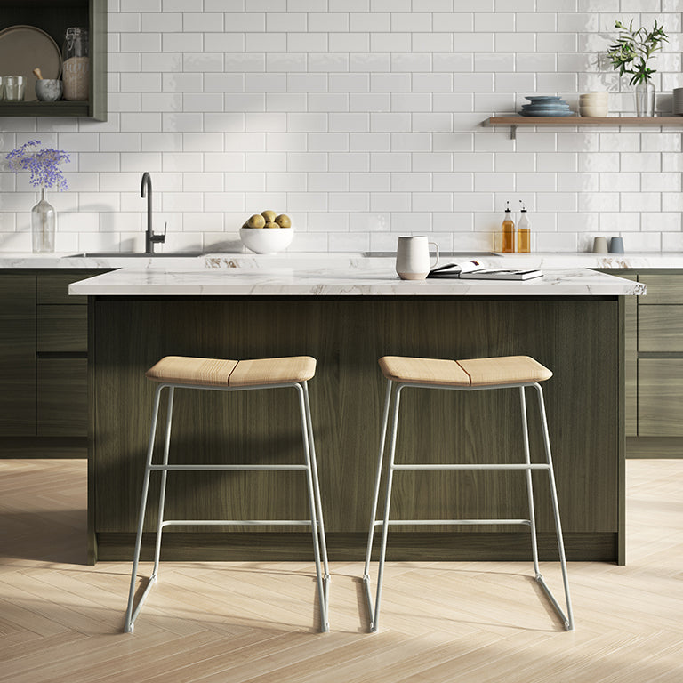 Gus* Modern AERO Natural Ash counter stool with Sage base