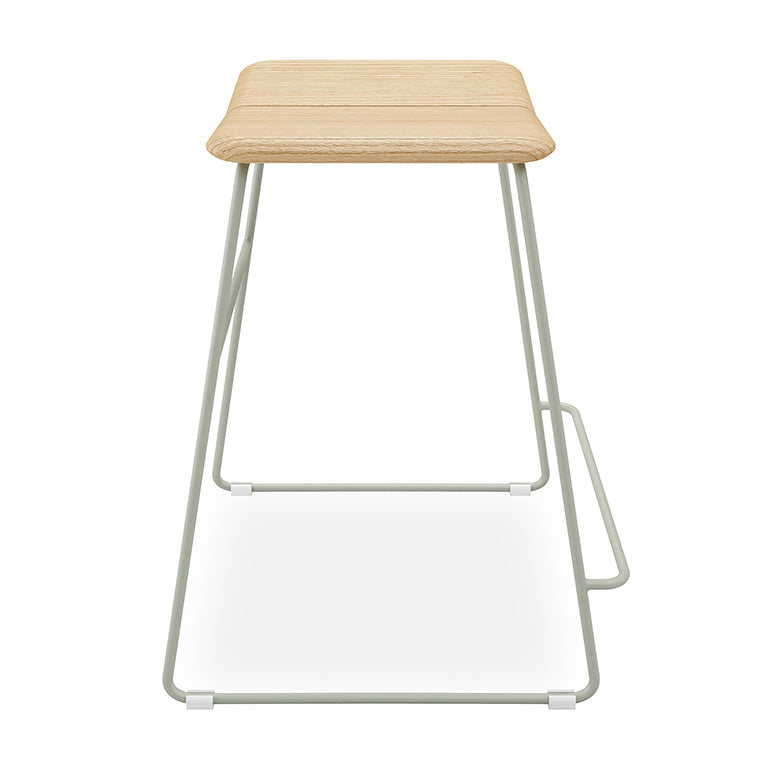 Gus* Modern AERO Natural Ash counter stool with Sage base