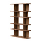Gus* Modern ALBION Natural Walnut 6-tier shelving unit