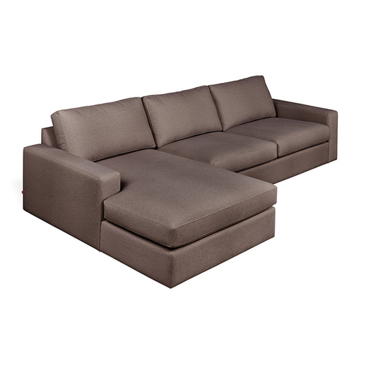 Gus* Modern ASHDALE Merino Carob sectional (left)