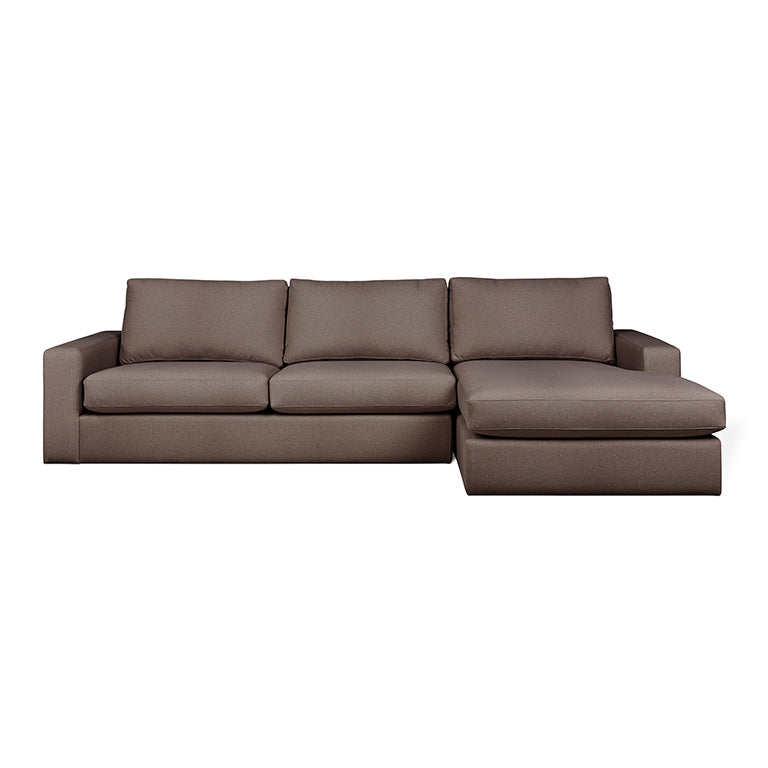 Gus* Modern ASHDALE Merino Carob sectional (right)