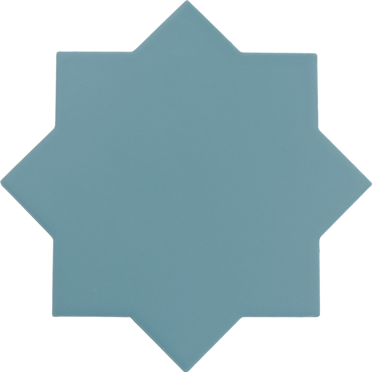 PORTO Azure 5 x 5 "cross" and / or 6.5 x 6.5 "star" porcelain matte wall / floor tile