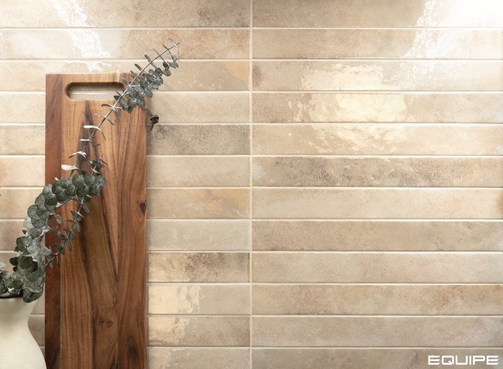 BALI Almond 2 x 16 glossy wall tile