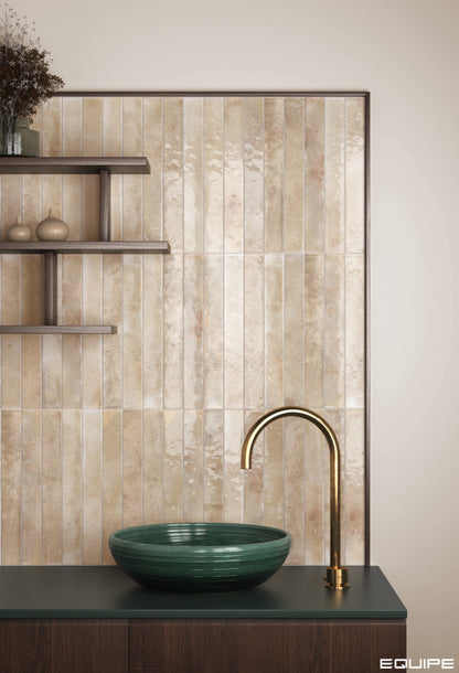 BALI Almond 2 x 16 glossy wall tile