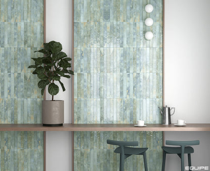 BALI Aqua 2 x 16 glossy wall tile