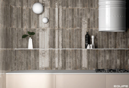 BALI Dark Pearl 2 x 16 glossy wall tile