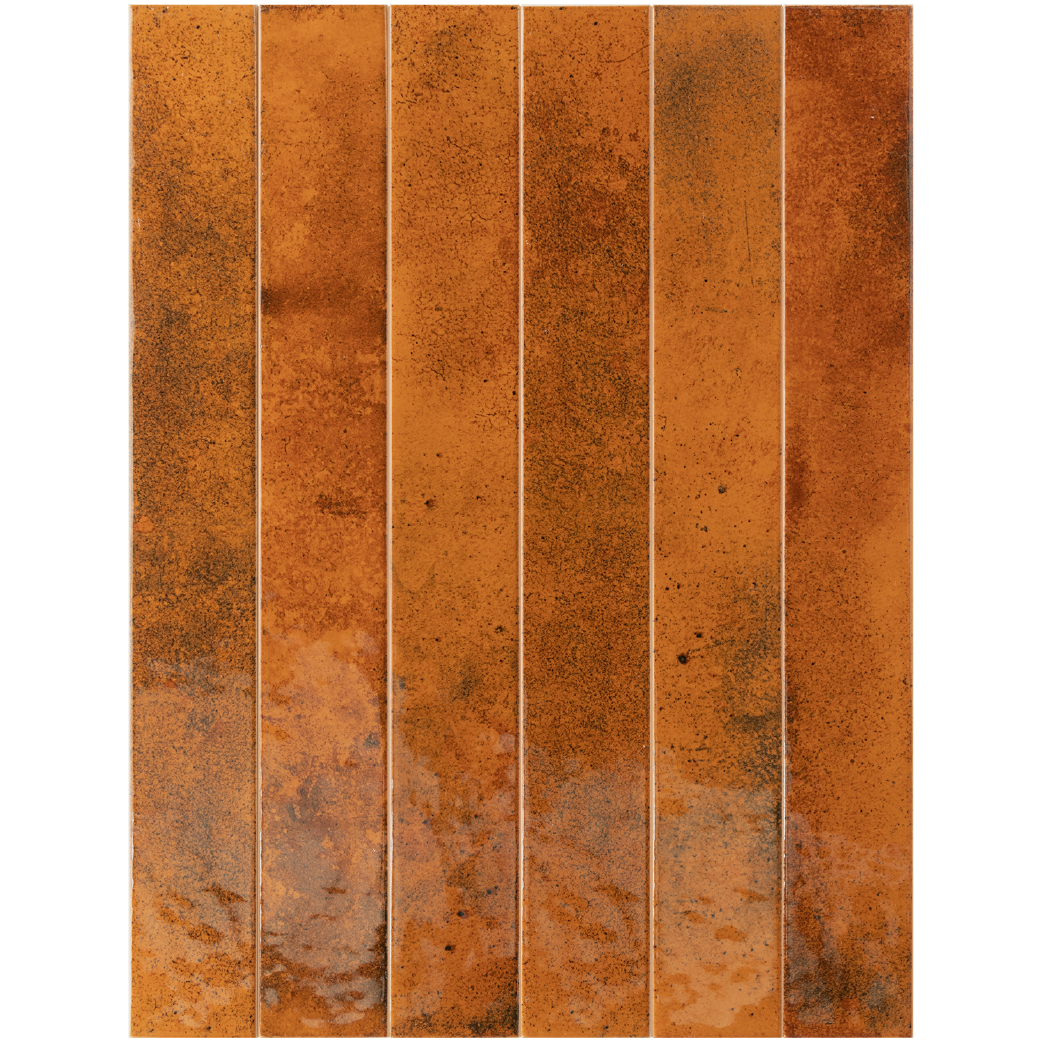 BALI Ginger 2 x 16 glossy wall tile