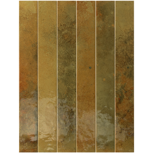 BALI Moss 2 x 16 glossy wall tile