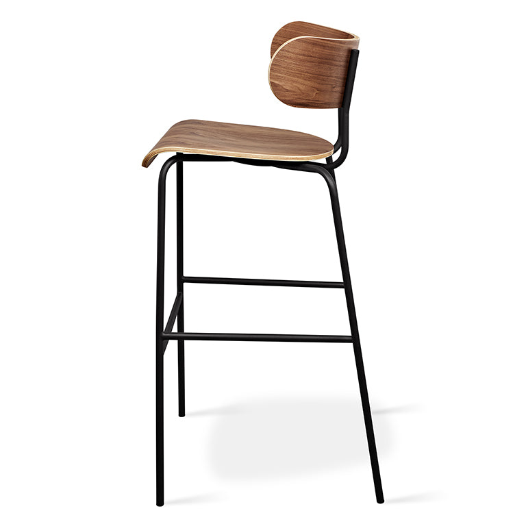 Gus* Modern BANTAM Walnut bar stool