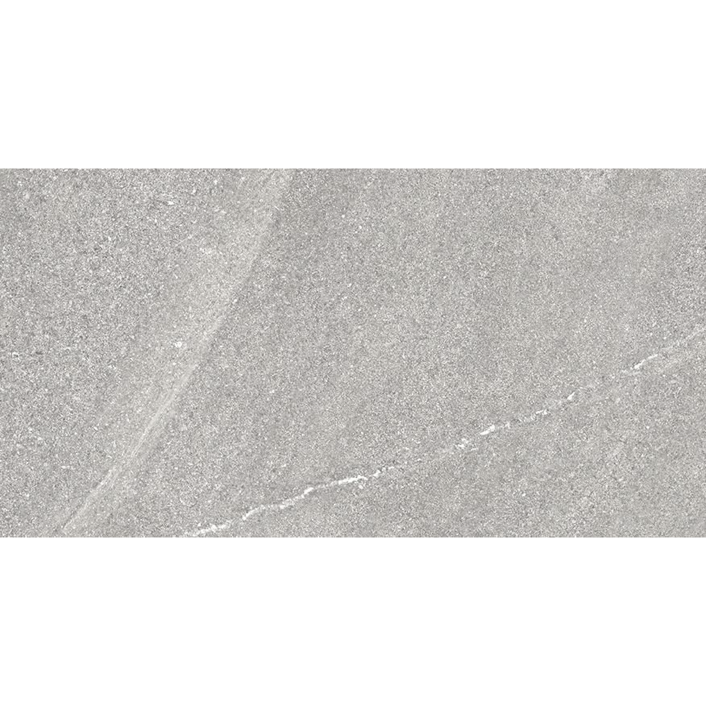BEACH Grey 12 x 24 stone effect matte wall / floor tile