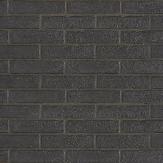LONDON BRICK Black 2.3 x 10 porcelain wall / floor tile