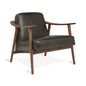 Gus* Modern BALTIC Tucson Char leather chair with Walnut frame