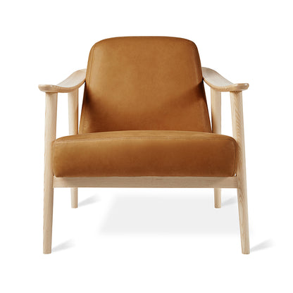 Gus* Modern BALTIC Tucson Sienna leather chair with Natural Ash frame