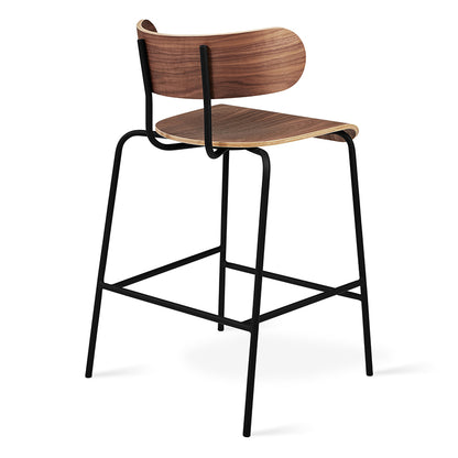 Gus* Modern BANTAM Natural Walnut counter stool