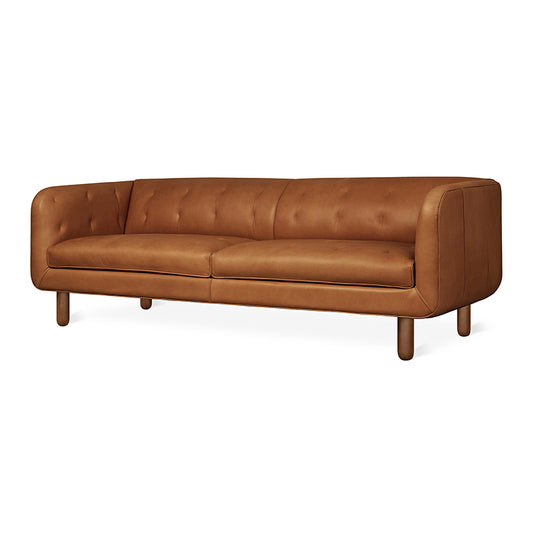 Gus* Modern BEACONSFIELD Saddle Brown leather sofa