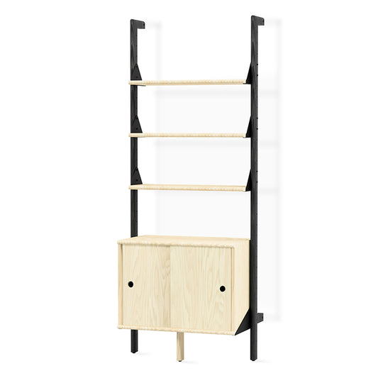 Gus* Modern BRANCH-1 Black / Blonde Ash with Black storage unit