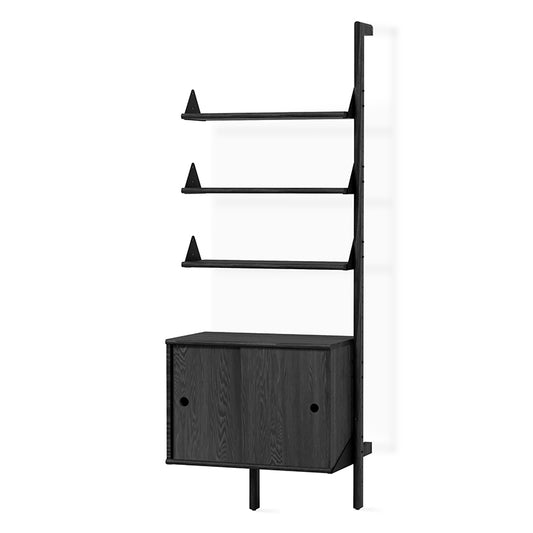 Gus* Modern BRANCH Black Ash with Black storage add-on