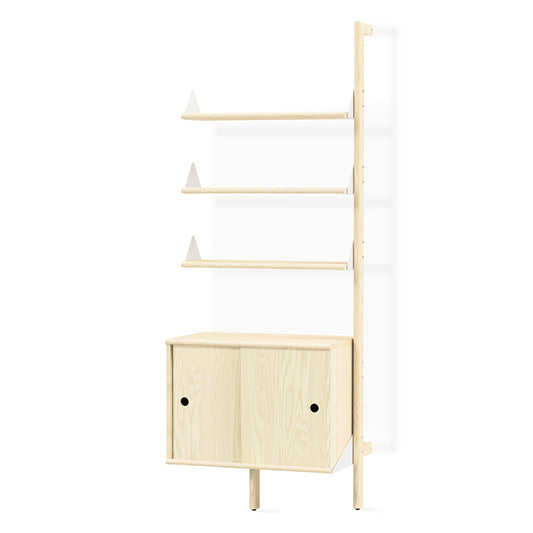 Gus* Modern BRANCH Blonde Ash with White storage add-on