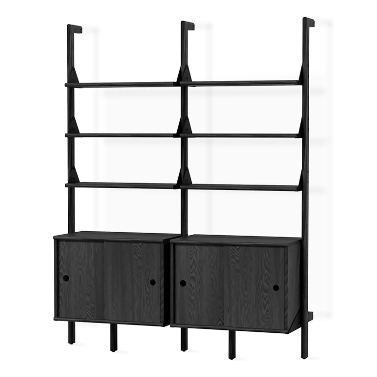 Gus* Modern BRANCH-2 Black Ash with Black storage unit