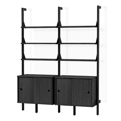 Gus* Modern BRANCH-2 Black Ash with Black storage unit