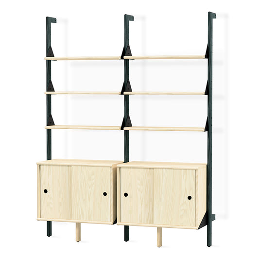 Gus* Modern BRANCH-2 Black / Blonde Ash with Black storage unit