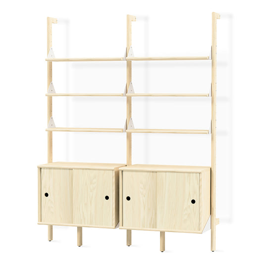 Gus* Modern BRANCH-2 Blonde Ash with White storage unit