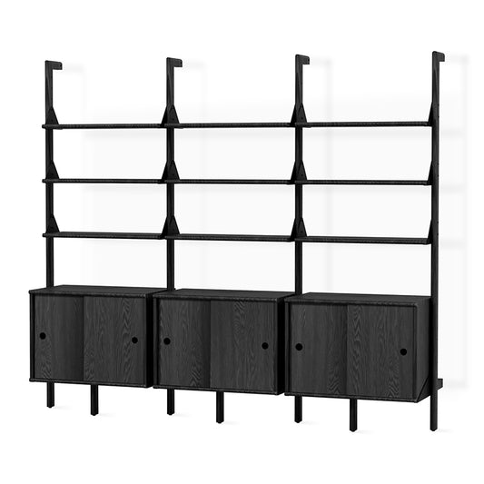 Gus* Modern BRANCH-3 Black Ash with Black storage unit