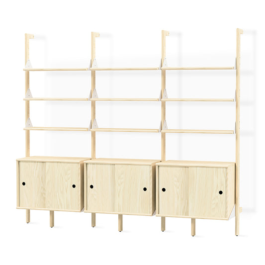 Gus* Modern BRANCH-3 Blonde Ash with White storage unit