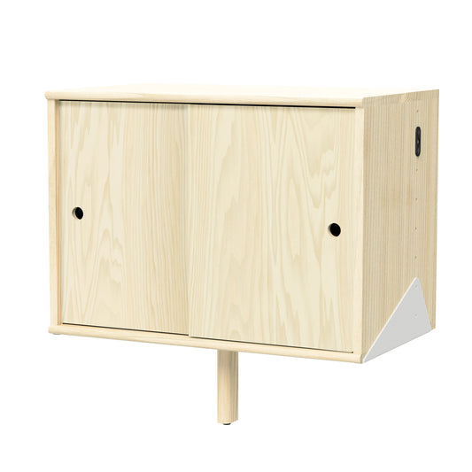 Gus* Modern BRANCH Blonde Ash with White large cabinet