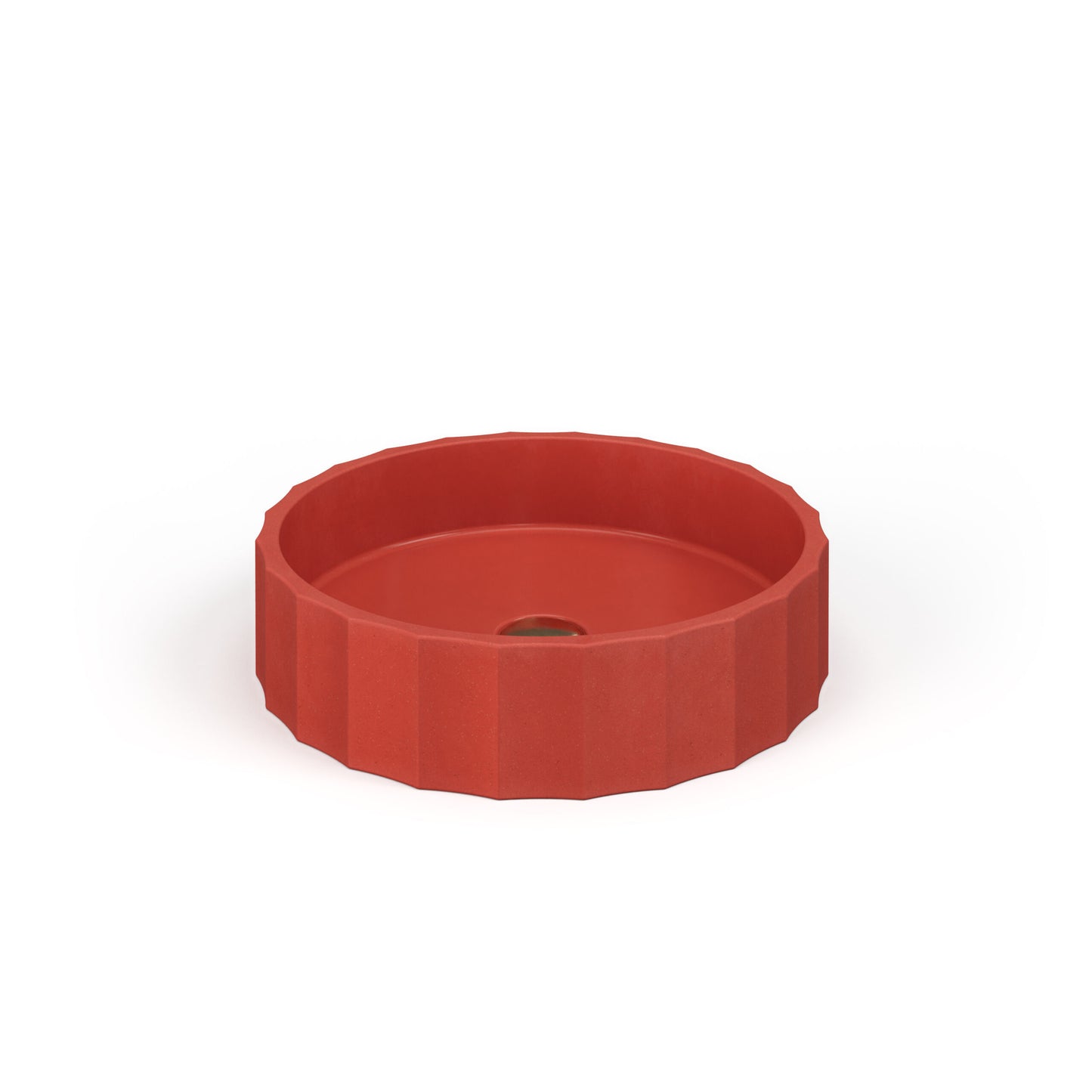 Crete Collective CLIO Cherry concrete vessel sink