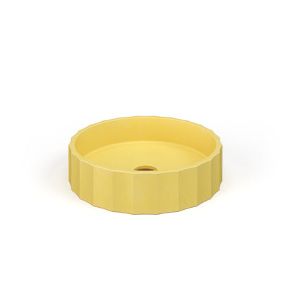 Crete Collective CLIO Honey concrete vessel sink