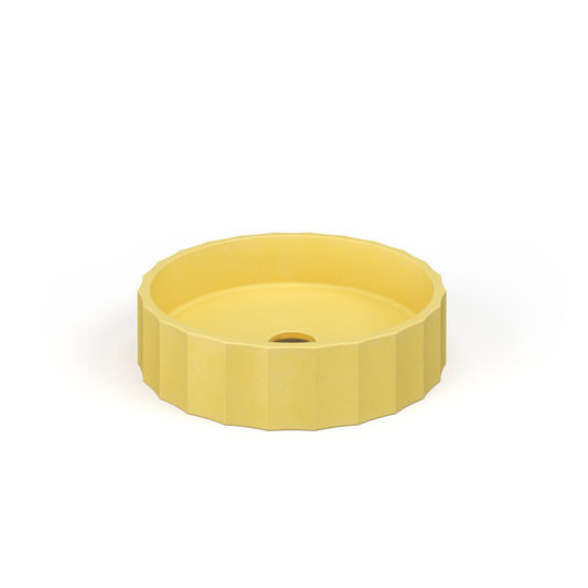 Crete Collective CLIO Honey concrete vessel sink