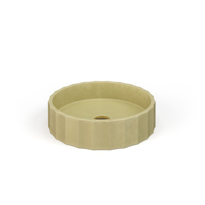Crete Collective CLIO Linen concrete vessel sink