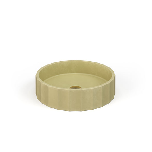 Crete Collective CLIO Linen concrete vessel sink