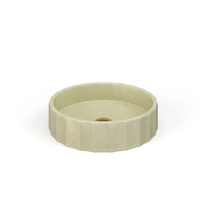 Crete Collective CLIO Oat concrete vessel sink