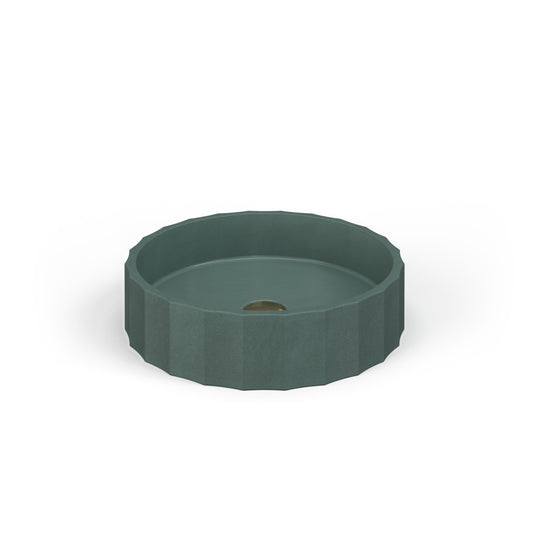 Crete Collective CLIO Pine concrete vessel sink