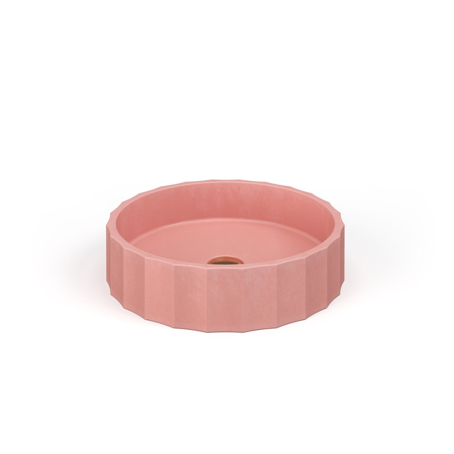 Crete Collective CLIO Rose concrete vessel sink