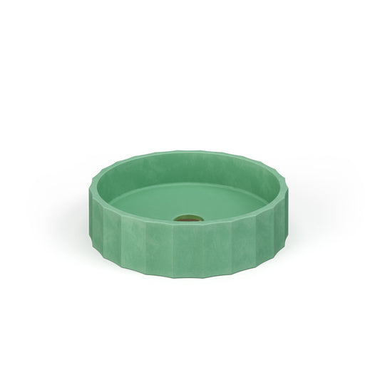 Crete Collective CLIO Sage concrete vessel sink