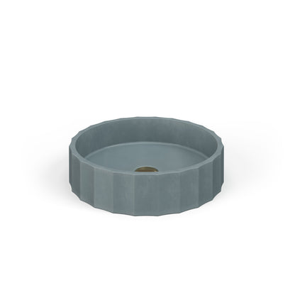 Crete Collective CLIO Slate-1 concrete vessel sink