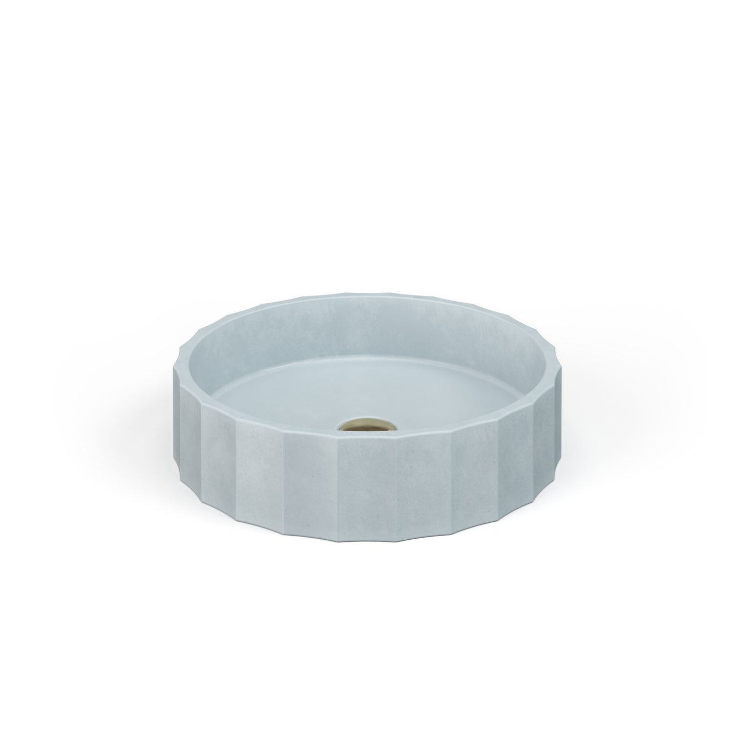 Crete Collective CLIO Slate-25 concrete vessel sink