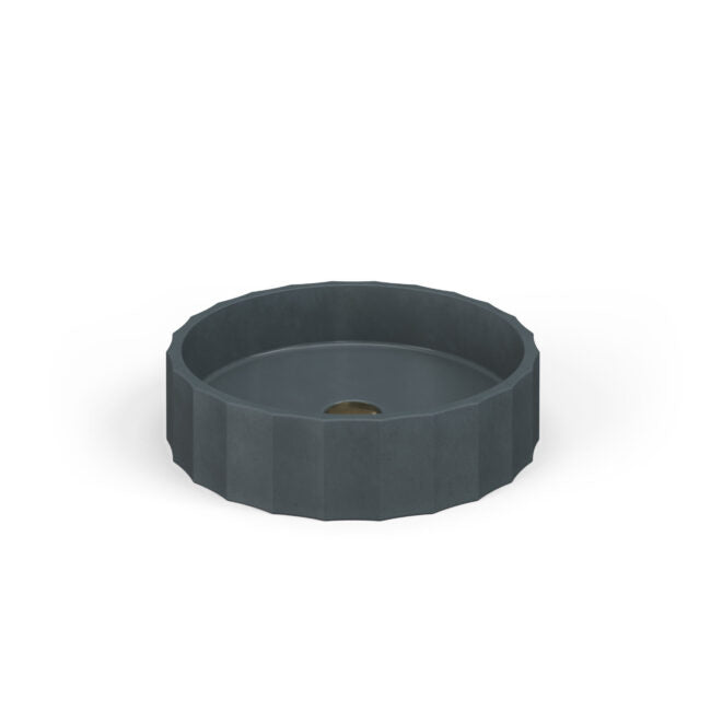 Crete Collective CLIO Slate-3 concrete vessel sink