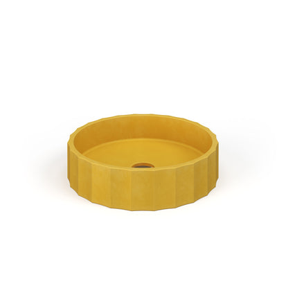 Crete Collective CLIO Sun concrete vessel sink