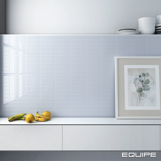 COSTA NOVA Baby Blue 2 x 8 glossy wall tile