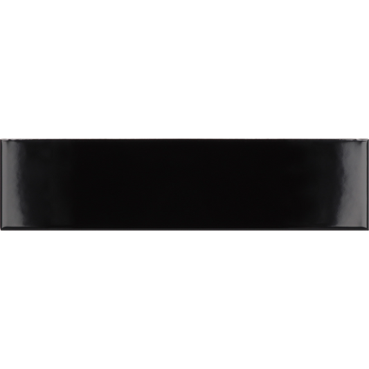 COSTA NOVA Black 2 x 8 glossy wall tile