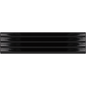 COSTA NOVA ONDA Black 2 x 8 glossy wall tile