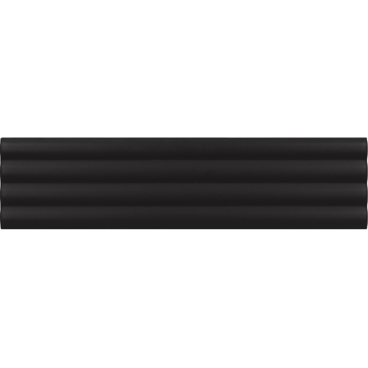 COSTA NOVA ONDA Black 2 x 8 matte wall tile