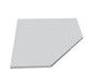 FUSION Atlantic Grey artificial stone diamond corner shelf