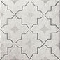 BEDOUIN Grey 8 x 8 patterned wall / floor tile