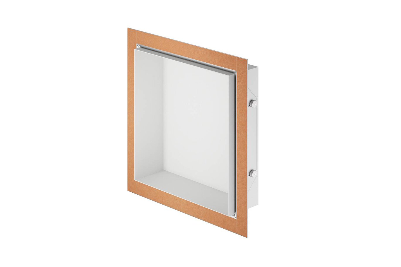 Schluter® DESIGN-NICHE Matte White 12 x 12 aluminum shower niche