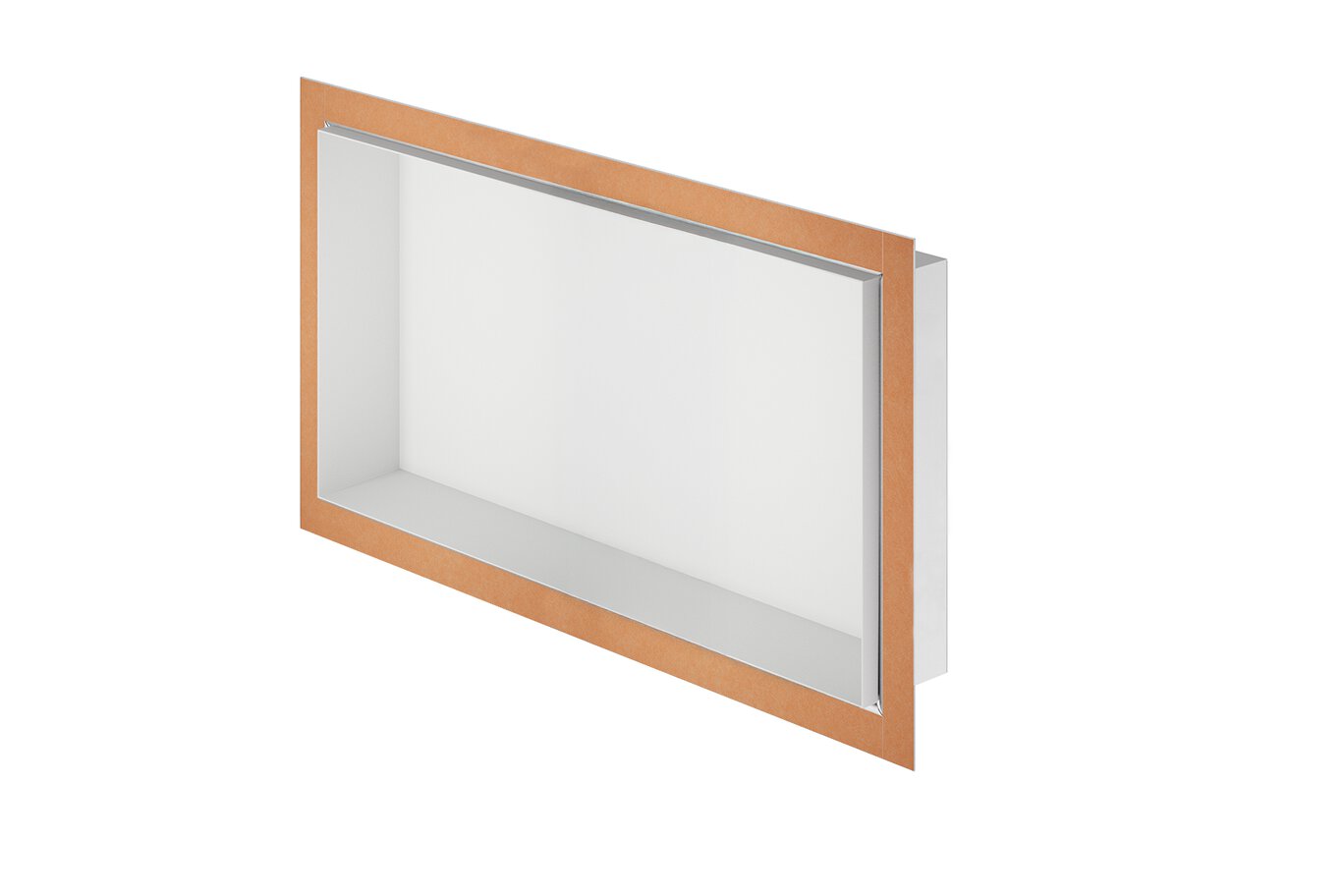 Schluter® DESIGN-NICHE Ivory 12 x 24 aluminum shower niche